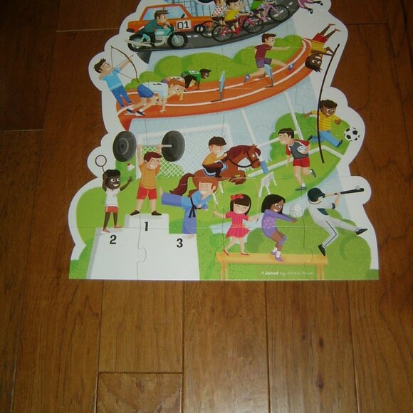 Child's Janod Giant Multi-Sports Floor Puzzle, VGUC - Picture 3 of 4